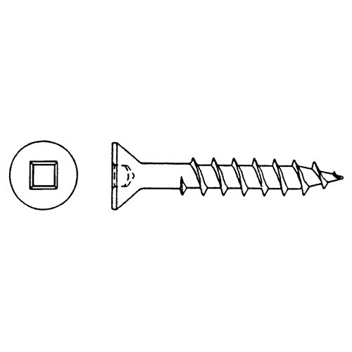 Vis &agrave; t&ecirc;te plate pour bois, #6 x 1-3/4" lo, Zingu&eacute; Les Distributions ICE
