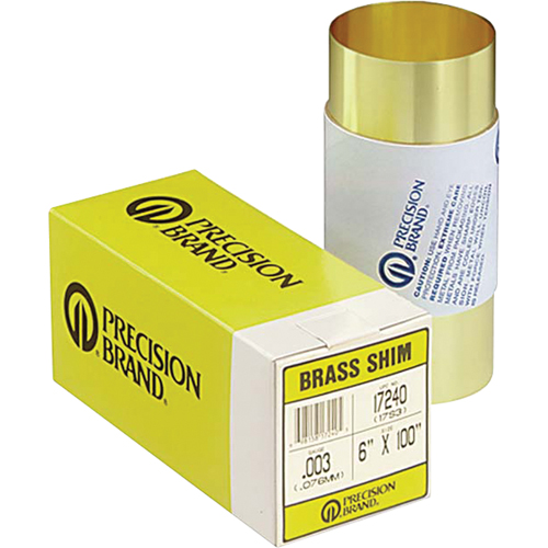 Slotted Shim Assortments, 3" L x 0.001"- 0.125" Thickness, 3" W, Stainless Steel Les Distributions ICE