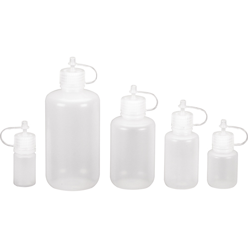 Bouteilles rondes &agrave; ouverture &eacute;troite, Ronde, 1/2 oz, Plastique Les Distributions ICE