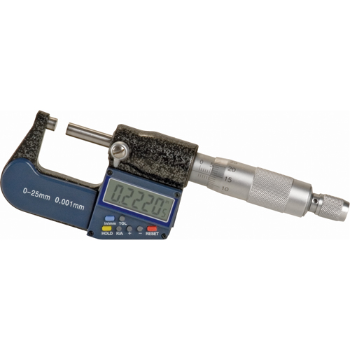 Microm&egrave;tre num&eacute;rique &eacute;lectronique, 0 - 1" (0 - 25 mm) gamme de mesure, R&eacute;solution de 0,00005" (0,00127 mm) Les Distributions ICE
