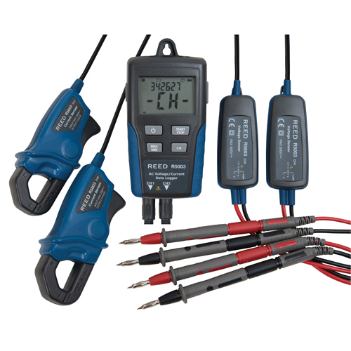 Voltage/Current Data Loggers, 10 V - 600 V, Display Alert Les Distributions ICE