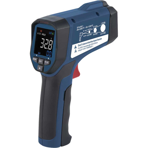 Thermom&egrave;tre &agrave; infrarouge, -26°- 2282° F (-32° - 1250° C), 50:1, &eacute;missivit&eacute; Ajustable Les Distributions ICE