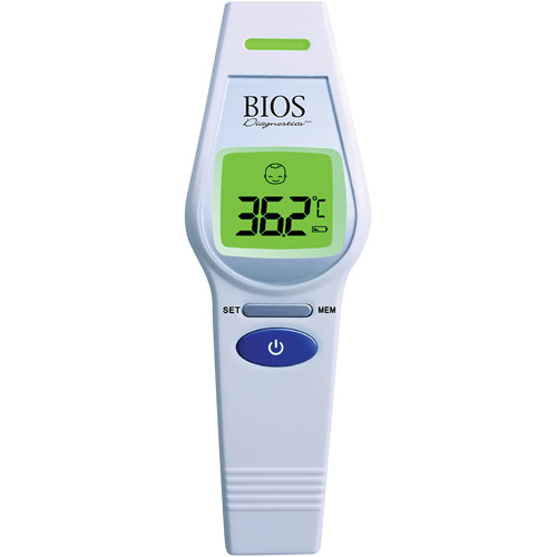 Non-Contact Forehead Thermometer, 0°C - 100.0°C (32.0°F - 212.0°F), Fixed Emmissivity Les Distributions ICE