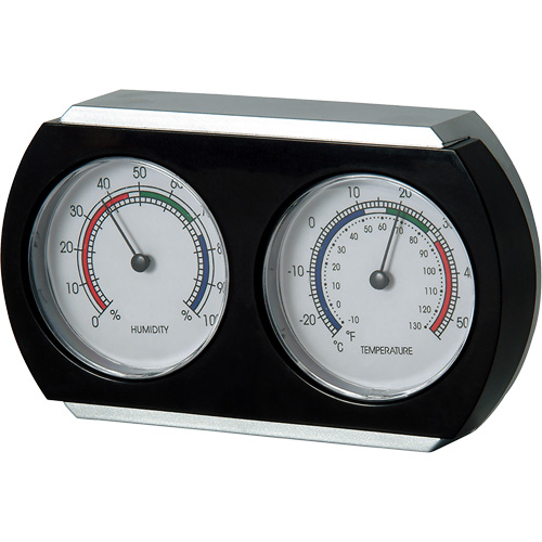 Indoor Thermometer/Hygrometer, 10°- 130° F ( -25° - 55° C ) Les Distributions ICE