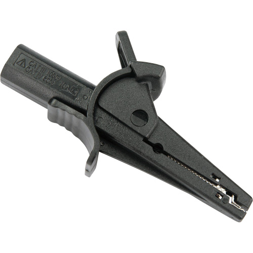 Pince crocodile noire pour le v&eacute;rificateur disolement haute tension R5002 Les Distributions ICE