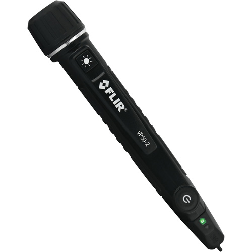 VP50-2 Triple Alarm CAT IV Non-Contact Voltage Detector with Flashlight, 90 VAC - 1000 VAC, Light & Sound Alert Les Distributions ICE