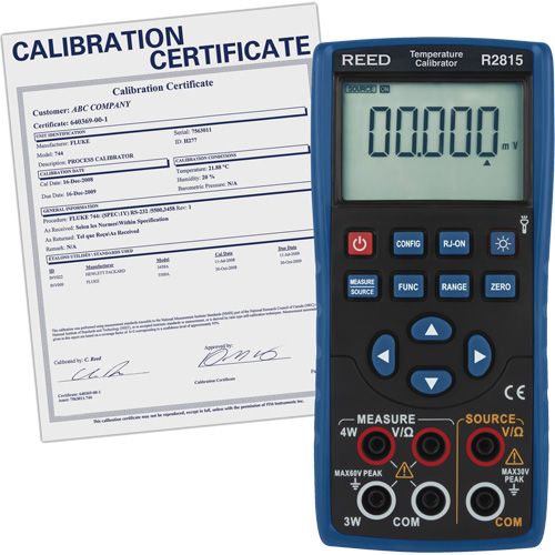 &eacute;talonneur de temp&eacute;rature avec certificat de traçabilit&eacute; Les Distributions ICE
