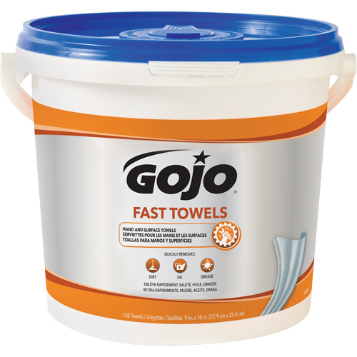 Serviettes nettoyantes Fast Wipes, 130 lingettes, 10" x 9" Les Distributions ICE