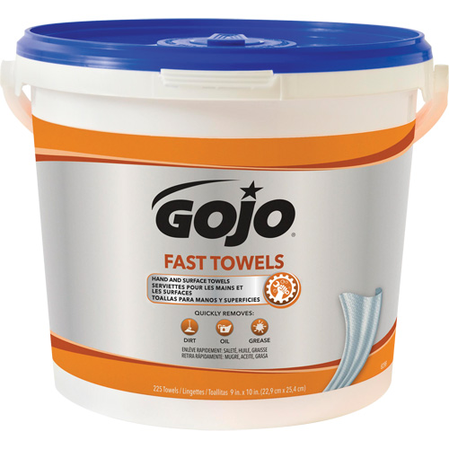 Fast Wipes&reg; Hand Cleaning Towels, 225 Wipes, 10" x 9" Les Distributions ICE