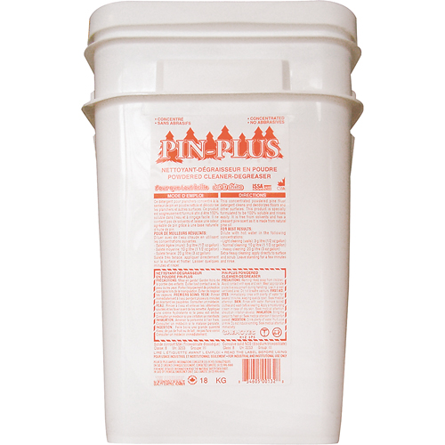 Nettoyant d&eacute;graissant Pin-Plus en poudre, 18 kg/18,0 kg Les Distributions ICE