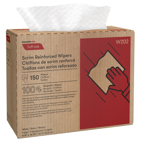 Chiffons renforc&eacute;s de canevas Pro Tuff-Job, Tout usage, 16-3/4" lo x 9-3/4" la Les Distributions ICE