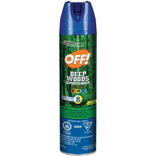 OFF! Deep Woods&reg; Sportsmen Insect Repellent, 30% DEET, Aerosol, 230 g Les Distributions ICE