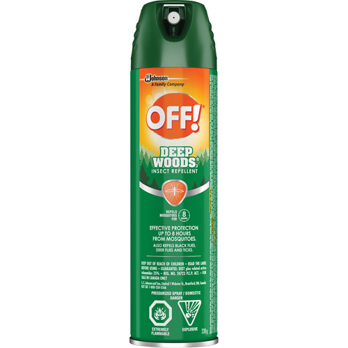 OFF! Deep Woods&reg; Insect Repellent, 25% DEET, Aerosol, 230 g Les Distributions ICE