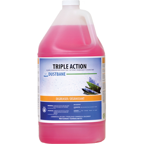 Triple Action - Cleaner, Degreaser, and Disinfectant, 5 L, Jug Les Distributions ICE