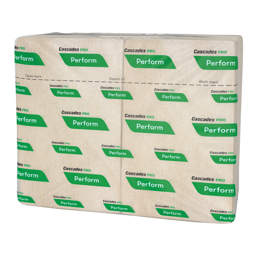 Serviettes enchev&ecirc;tr&eacute;es Pro Perform, 1 pli, 4,25" x 6,5" Les Distributions ICE