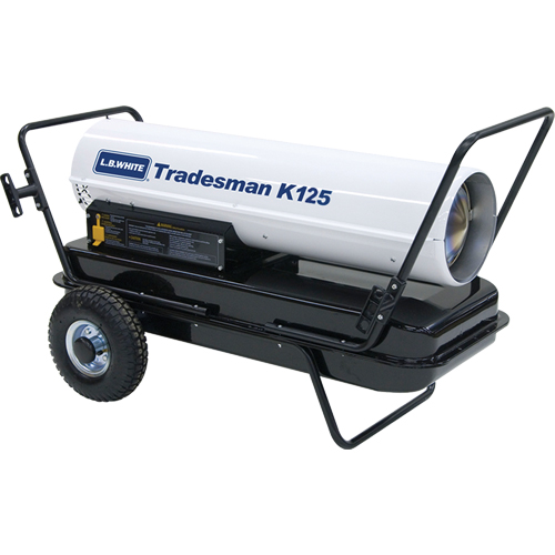 Radiateur &agrave; air puls&eacute; Tradesman, Soufflant, K&eacute;ros&egrave;ne, 125 000 BTU/H Les Distributions ICE