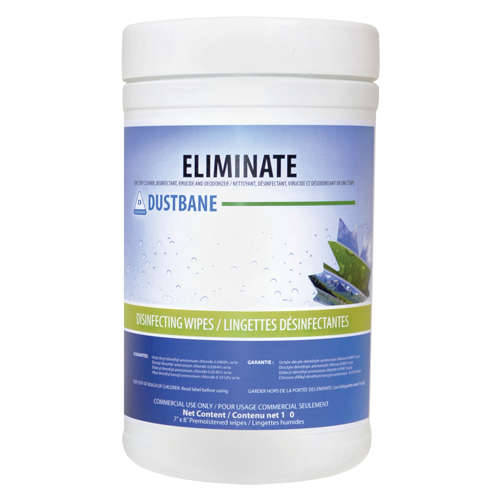 Lingettes Eliminate virucide, 7" x 8", 180 lingettes Les Distributions ICE