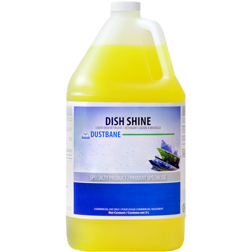 Dish Shine Detergent, Liquid, 5 L, Lemon Les Distributions ICE