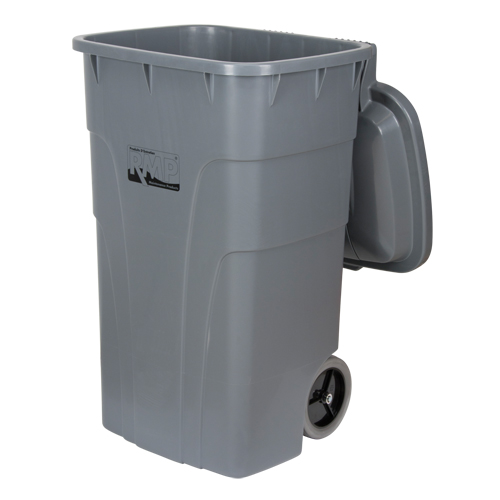 Roll Out Garbage Bin, Polyethylene, 65 US gal. Les Distributions ICE