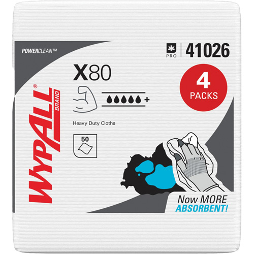 Essuie-tout X80, Robuste, 12-1/2" lo x 12" la Les Distributions ICE