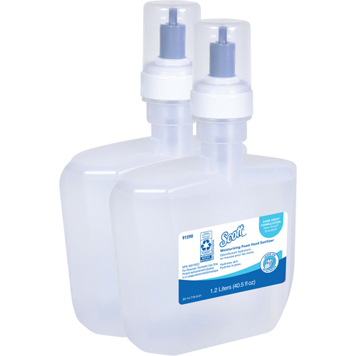 D&eacute;sinfectant moussant et hydratant pour les mains Pro de Scott, 1200 ml, Cartouche de recharge, 62% alcool Les Distributions ICE