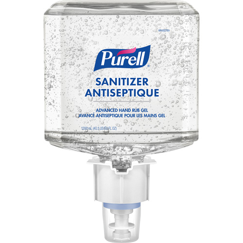 Gel d&eacute;sinfectant avanc&eacute; pour les mains ES6, 1200 ml, Cartouche de recharge, 70 % alcool Les Distributions ICE