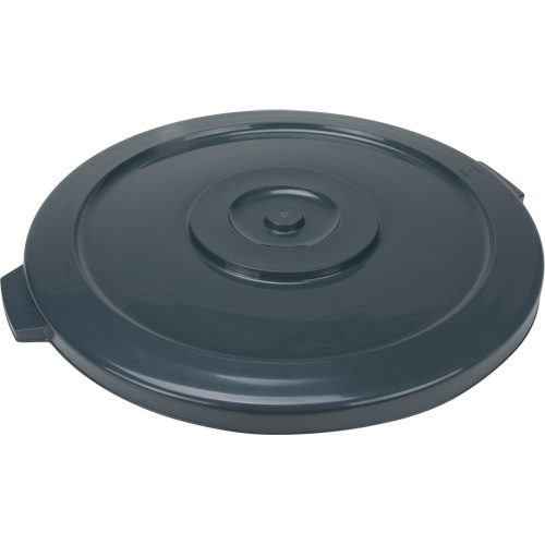 Waste Container Lid, Flat Lid, Plastic/Polyethylene, Fits Container Size: 24" Dia. Les Distributions ICE