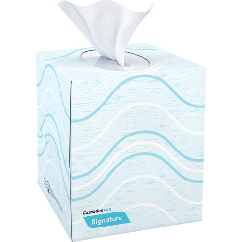 Pro Signature Facial Tissue, 2 Ply, 8" L x 8" W, 90 Sheets/Box Les Distributions ICE