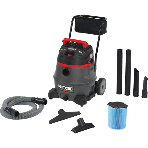 Aspirateur industriel avec chariot NXT, Secs-humides, 6 CV, 14 gal. US (53 litres) Les Distributions ICE