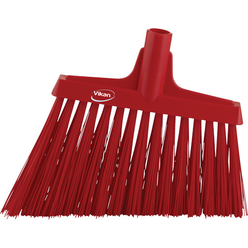 Angle Broom Head, X-Coarse Bristles, 12", Polyester, Red Les Distributions ICE