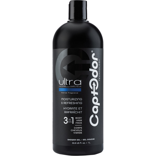Gel douche 3 en 1, 1000 ml, Ultra fraîcheur, Bouteille Les Distributions ICE