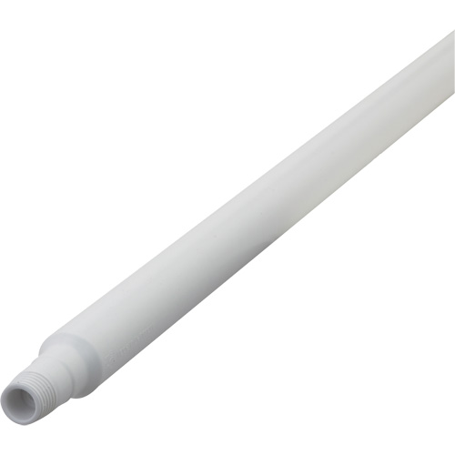Ultra Hygiene Handle, Broom/Scraper/Squeegee, White, Ergonomic, 59" L Les Distributions ICE