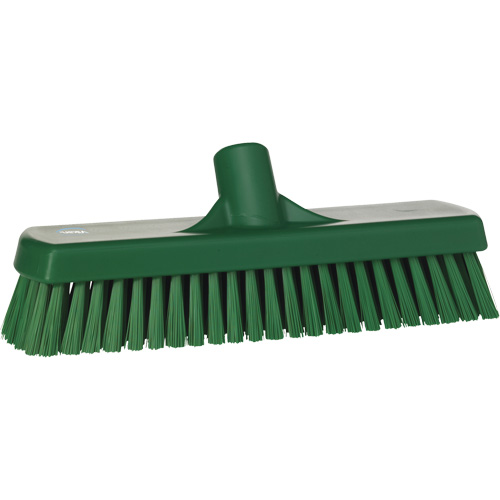 Brosse &agrave; r&eacute;curer pour planchers et murs, Crins Ferme, 12", Polyester, Vert Les Distributions ICE