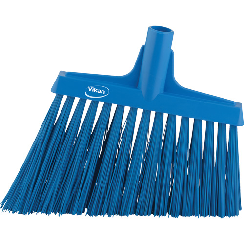 Angle Broom Head, X-Coarse Bristles, 12", Polyester, Blue Les Distributions ICE