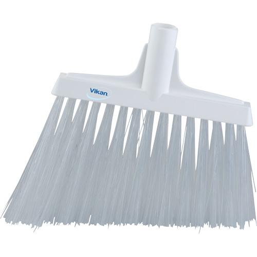 Angle Broom Head, X-Coarse Bristles, 12", Polyester, White Les Distributions ICE