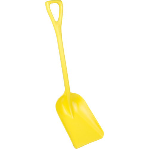 Pelle hygi&eacute;nique monopi&egrave;ce, Lame 10" x 6", Longueur de 37-1/2", Plastique, Jaune Les Distributions ICE