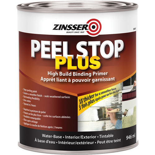 Couche primaire avec liant Plus High Build Peel Stop, 946 ml, Canette, Blanc Les Distributions ICE