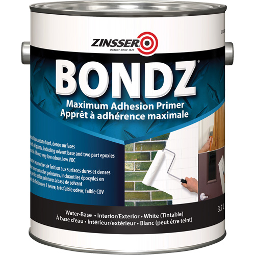 Appr&ecirc;t &agrave; adh&eacute;rence maximale Bondz, 3,78 L, Gallon, Blanc Les Distributions ICE