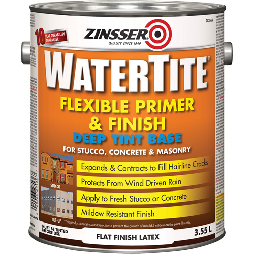 Couche primaire et de finition flexible et r&eacute;sistante aux intemp&eacute;ries Watertite, 3,55 L, Gallon, Base &agrave; ton fonc&eacute; Les Distributions ICE
