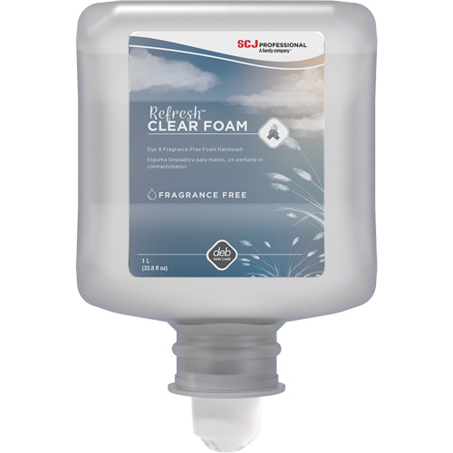 Savon transparent pour les mains Refresh, Mousse, 1 L, Sans parfum Les Distributions ICE