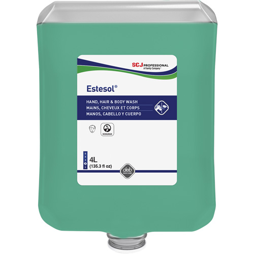 Savon pour les mains, les cheveux et le corps Estesol, 4000 ml, For&ecirc;t tropicale, Cartouche en plastique Les Distributions ICE