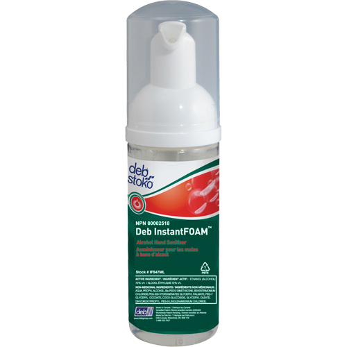 InstantFoam&reg; Hand Sanitizer, 47 ml, Pump Bottle, 70% Alcohol Les Distributions ICE