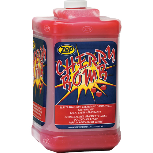 Nettoyant surpuissant pour les mains Cherry Bomb, Pierre ponce, 3,78 L, Bouteille, Cerise Les Distributions ICE