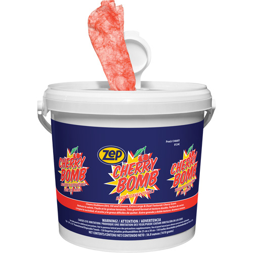 Cherry Bomb Heavy-Duty Hand Cleaner Wipes Les Distributions ICE