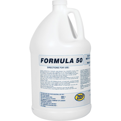 Nettoyant alcalin pour gros travaux Formula 50, 4 L, Cruche Les Distributions ICE