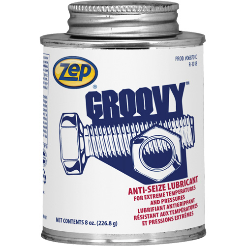 Groovy Lubricant & Anti-Seize, 8 oz., Brush Top Can, 2100°F (1100°C) Max. Temp Les Distributions ICE