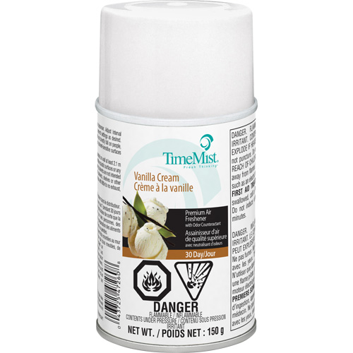 TimeMist&reg; Industrial Strength Air Freshener, Vanilla Cream, Aerosol Can/Cartridge Les Distributions ICE