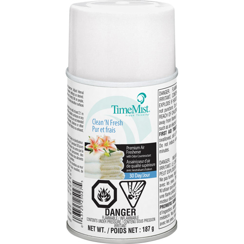 TimeMist&reg; Industrial Strength Air Freshener, Clean & Fresh, Aerosol Can/Cartridge Les Distributions ICE