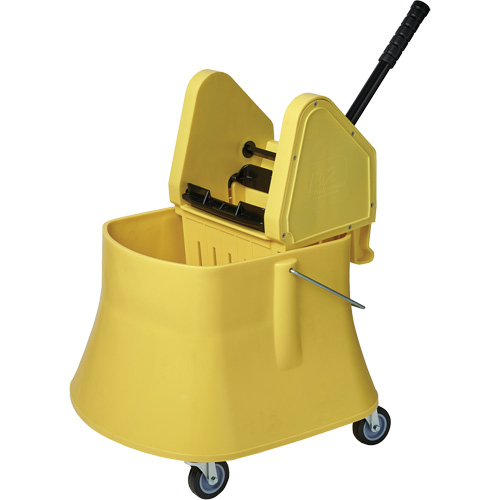 Champ Bucket & Wringer Combo, Down Press, 10 US Gal.(40 Quart), Yellow Les Distributions ICE