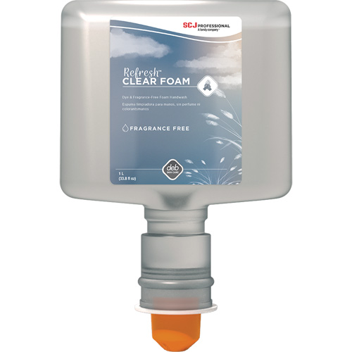 Refresh Clear Handwash, Foam, 1.2 L, Unscented Les Distributions ICE